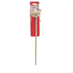   AG0335 Pálcás poliészter játékok csengővel catnippel 40 cm