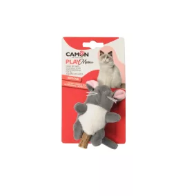   AG0401 PLAY Meow Színes állatfigurás poliészter macskajáték matibival és mentával 12 cm