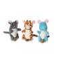  AG0401 PLAY Meow Színes állatfigurás poliészter macskajáték matibival és mentával 12 cm