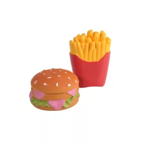 AH209/U Latex sípolós játék Burger&Chips 6 cm
