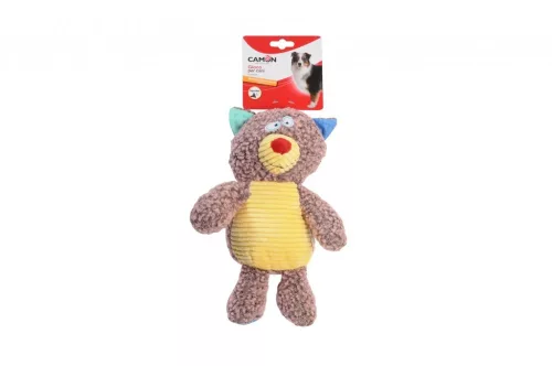 AH419 Maci, cica, majom poliészter játékok sípolós kb 30 cm