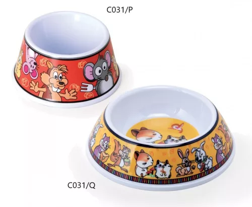 C031/P Melamin tál kisállat figurás 60 ml 8,5 cm