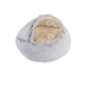 CC0150 Szőrös, bújós peremes fekhely szürke 50 cm