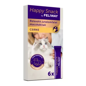 CEVA08 Feliway Happy Snack csirke 6x15g