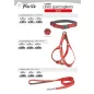   DC108/F Hám fényvisszaverős varrással "Cubic" piros 2*50-73 cm - M