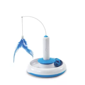 ICI100 3 az 1-ben interaktív cicajáték tollas 18*18*18 cm