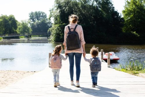 Gyerek hátizsák Little Company Mika quilted Blue