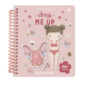   Little Dutch öltöztess matricás füzet - Rosa és barátai