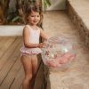 Little Dutch felfújható 3D strandlabda Ocean Dreams pink