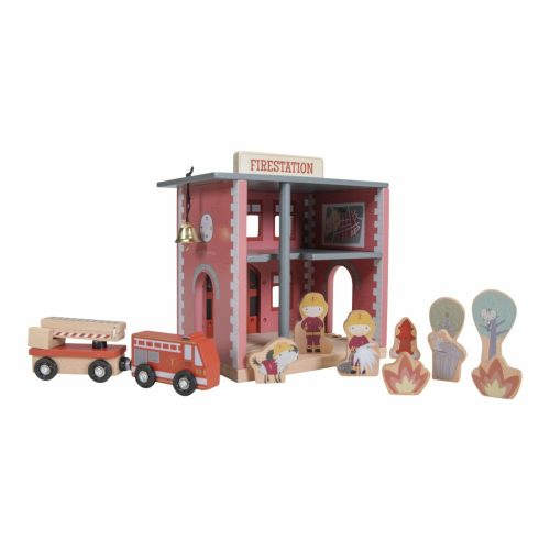 Little Dutch fa tűzoltóállomás - fa vasút kiegészítő