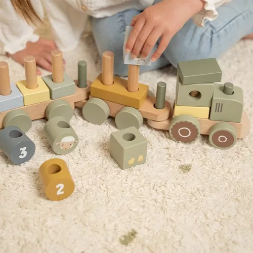 Little Dutch traktor építőelemekkel - Little Farm