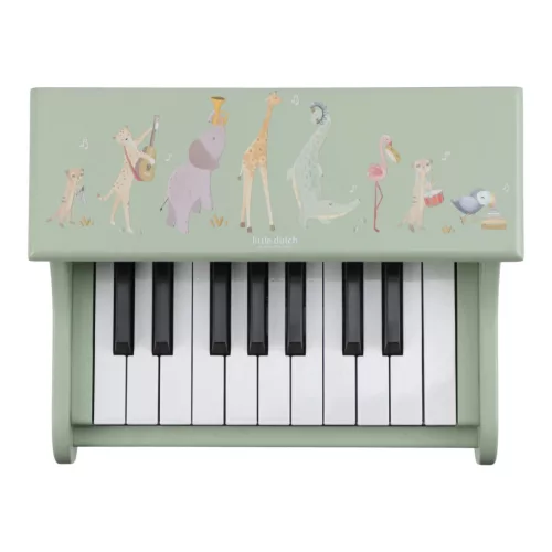 Little Dutch elektronikus zongora zöld - Safari Friends