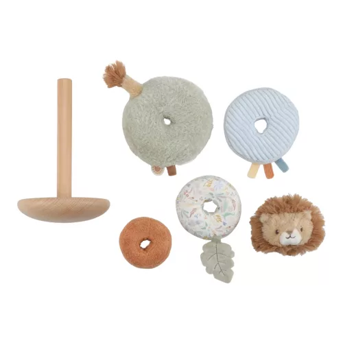 Little Dutch plüss montessori torony - Safari Friends