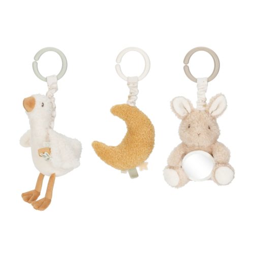 Little Dutch felfűzhető rezgő plüss játék (3 db) – Newborn Naturals