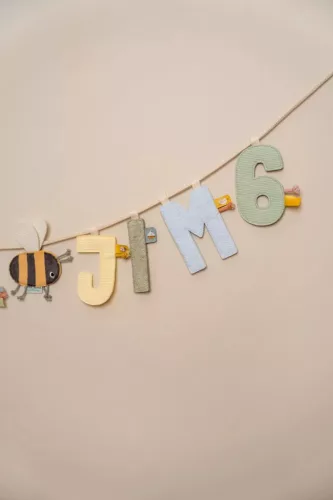 Little Dutch felfűzhető textil betű M