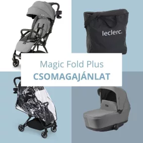   Leclerc Magicfold Bundle Deal babakocsi szett csomagajánlat - Grey