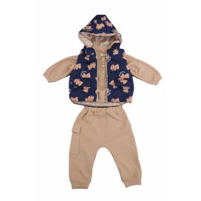 Mellényes 3 részes fiú szett