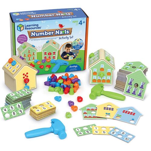 Number Nails! Activity Set- Learning Resources