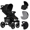 LIONELO Sport babakocsi Annet Plus Black Carbon