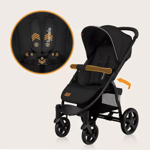 LIONELO Sport babakocsi Annet Plus Black Carbon
