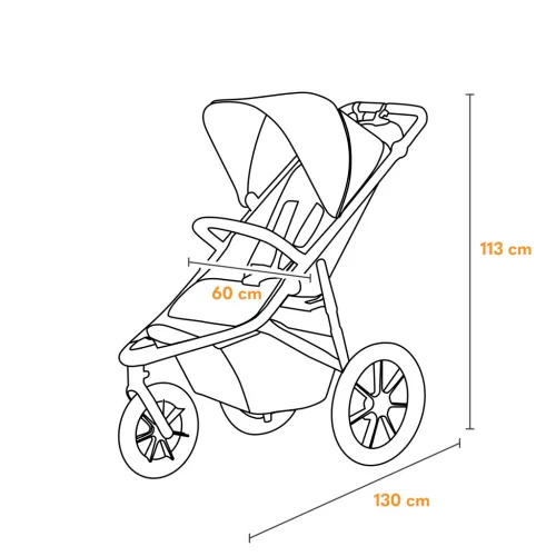 LIONELO Sport babakocsi Azura Grey Stone