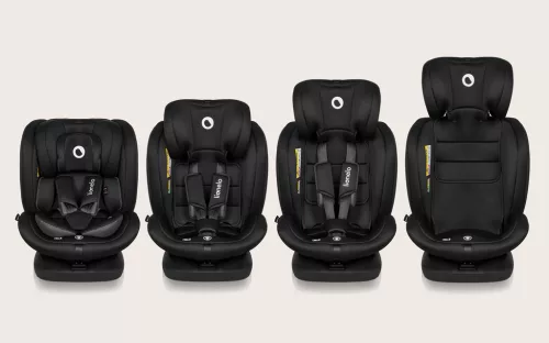 LIONELO Bastiaan i-Size autósülés (40-150 cm) Fekete Karbon