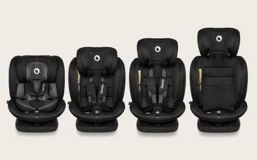 LIONELO Bastiaan i-Size autósülés (40-150 cm) Fekete Szürke
