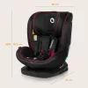LIONELO Bastiaan i-Size autósülés (40-150 cm) Fekete Piros
