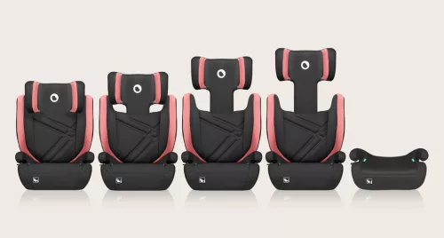 LIONELO Hugo i-Size autósülés (100-150 cm) Pink Baby