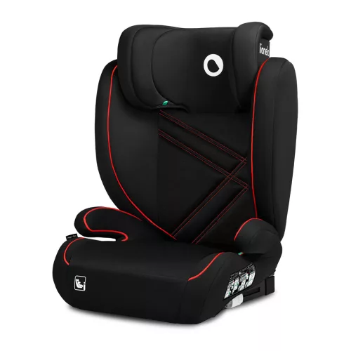 LIONELO Autósülés Hugo i-Size (100-150 cm) Sporty Fekete Piros