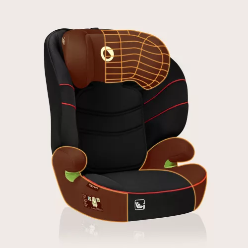 LIONELO Lars i-Size autósülés (100-150 cm) Sporty Black Red