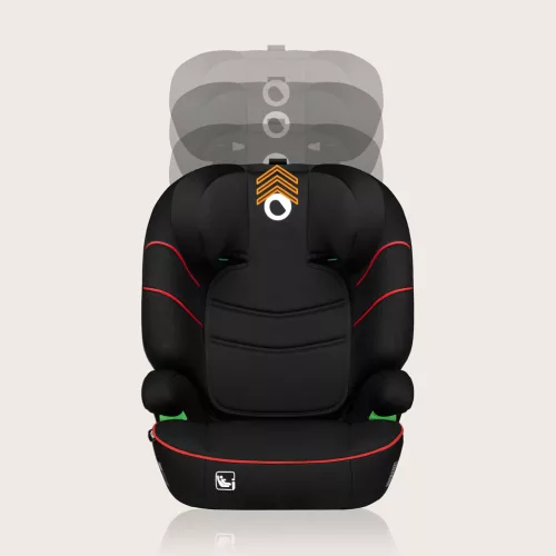 LIONELO Lars i-Size autósülés (100-150 cm) Sporty Black Red