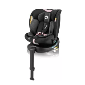   LIONELO Autósülés Navy i-Size (40-150 cm) Fekete Rózsaszín
