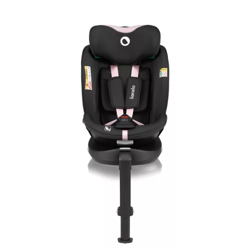 LIONELO Autósülés Navy i-Size (40-150 cm) Fekete Rózsaszín