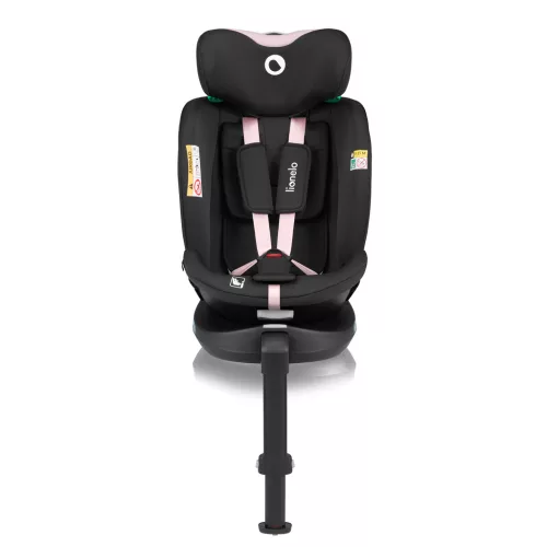 LIONELO Autósülés Navy i-Size (40-150 cm) Fekete Rózsaszín
