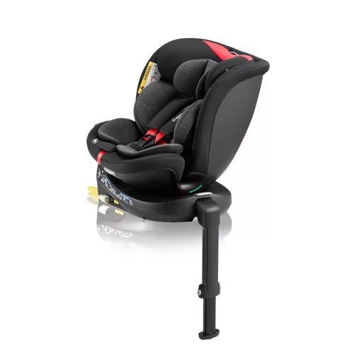 LIONELO Autósülés Navy i-Size (40-150 cm) Fekete Piros
