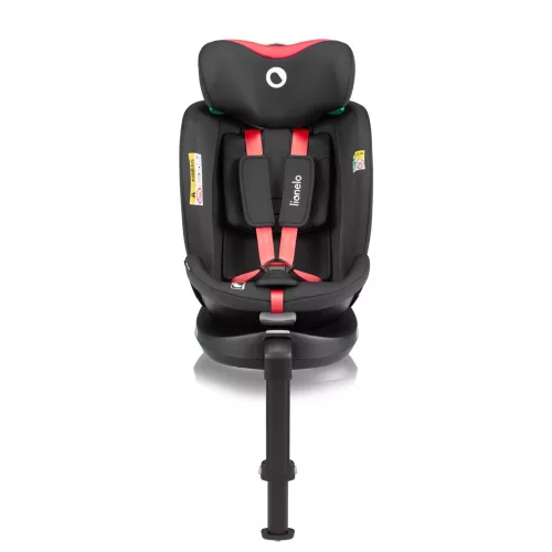 LIONELO Autósülés Navy i-Size (40-150 cm) Fekete Piros