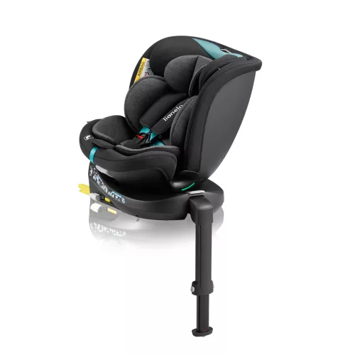 LIONELO Autósülés Navy i-Size (40-150 cm) Fekete Türkiz
