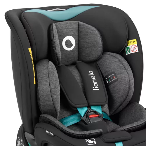 LIONELO Autósülés Navy i-Size (40-150 cm) Fekete Türkiz