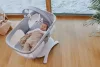 LIONELO Gyerek hintaszék Bella Set Szürke Beton, 0m+