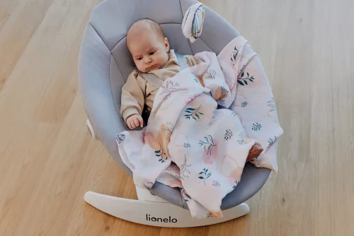 LIONELO Gyerek hintaszék Iris Bézs Homok, 0m+