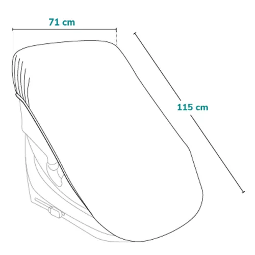 LIONELO Autósülés huzat ThermalCover Silver