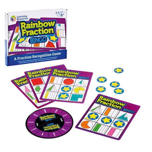 Törtek gyakorlása - Bingo Rainbow-  Learning Resources