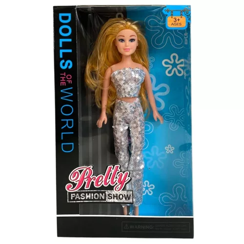 Baba, vékony, divatos, 18x34 cm dob. 4 db/displ.