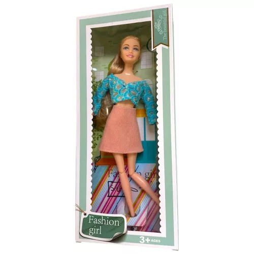 Baba, vékony, csuklós végtag, 4 féle, 14x33 cm dob.