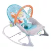 Bébi ringatószék, el., rezeg, állítható + 2 csörgő, 54x39 cm dob.