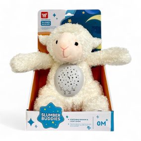 Projektor, plüss bárány, el., hang+fény, 20x30 cm dob.