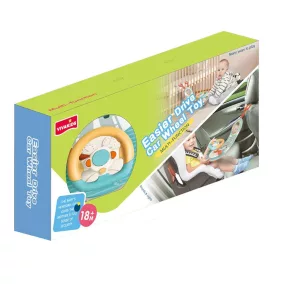   Bébi activity, el. hang-fény, autóba/ kiságyra foglalkoztató, 45x22 cm dob.