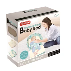   Bébi babafészek, rögzítővel, 5 az 1ben, 2 szín, 41x41 cm dob.