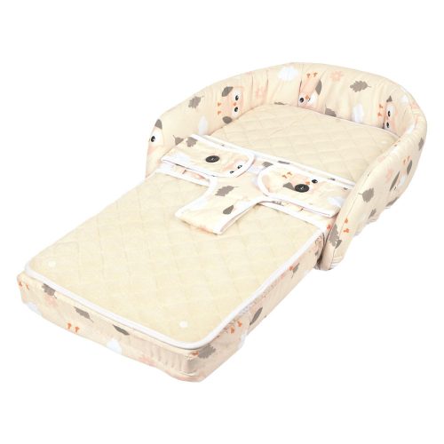 Bébi babafészek, rögzítővel, 5 az 1ben, 2 szín, 41x41 cm dob.